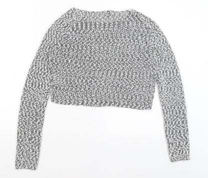 Womens UK Size M Divided Grey Pullover Jumper