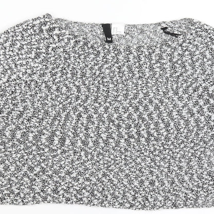 Womens UK Size M Divided Grey Pullover Jumper