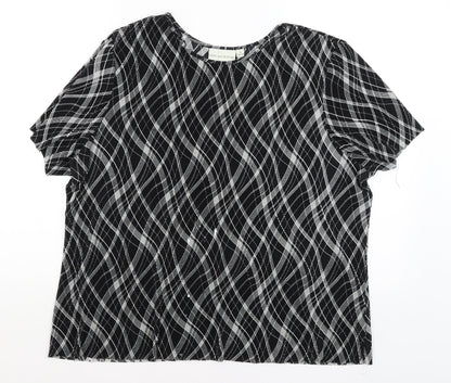 Womens UK Size L Holmewood Black Basic T-Shirt