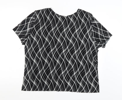 Womens UK Size L Holmewood Black Basic T-Shirt