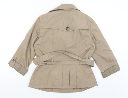 Divided Womens Brown   Pea Coat Coat Size 12