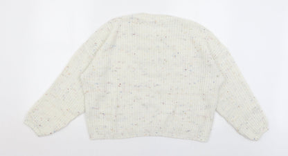 Womens UK Size 6 In the Style Ivory Pullover Jumper
