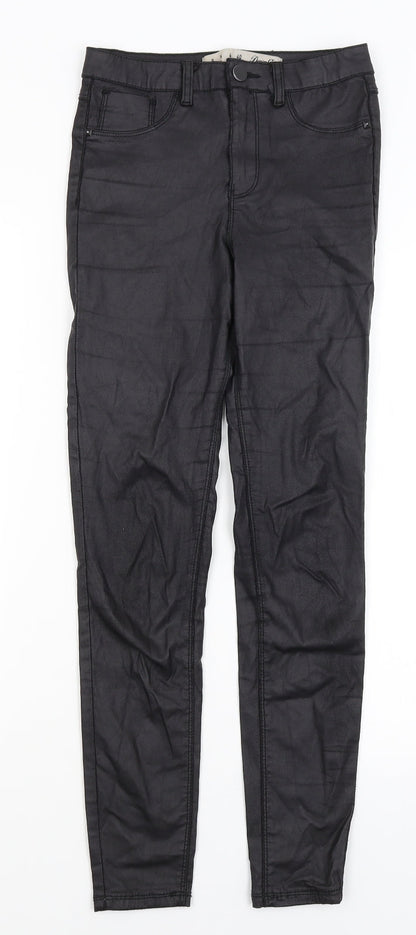 Denim Co Womens Black   Trousers  Size 8 L27.5 in