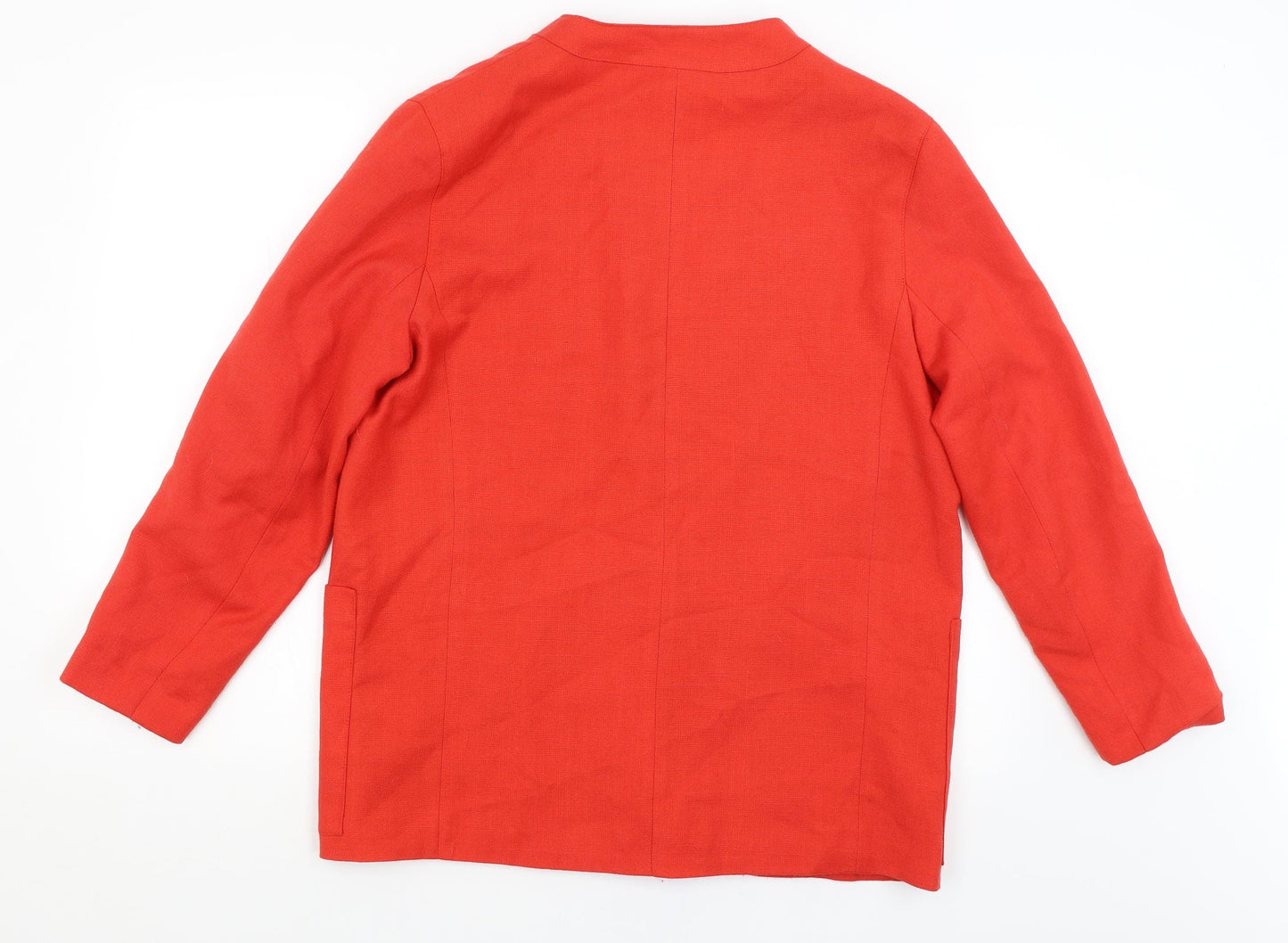 Womens UK Size 14 Preworn Regular Red Blazer