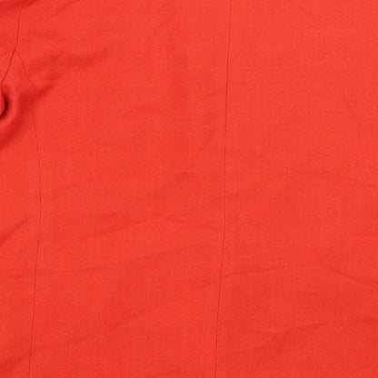 Womens UK Size 14 Preworn Regular Red Blazer