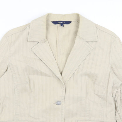 Womens UK Size 12 Casual Club Beige Jacket