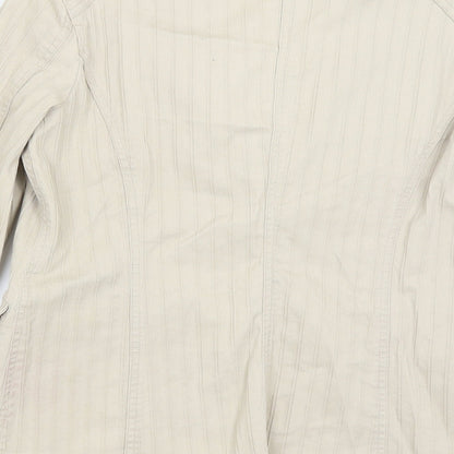 Womens UK Size 12 Casual Club Beige Jacket