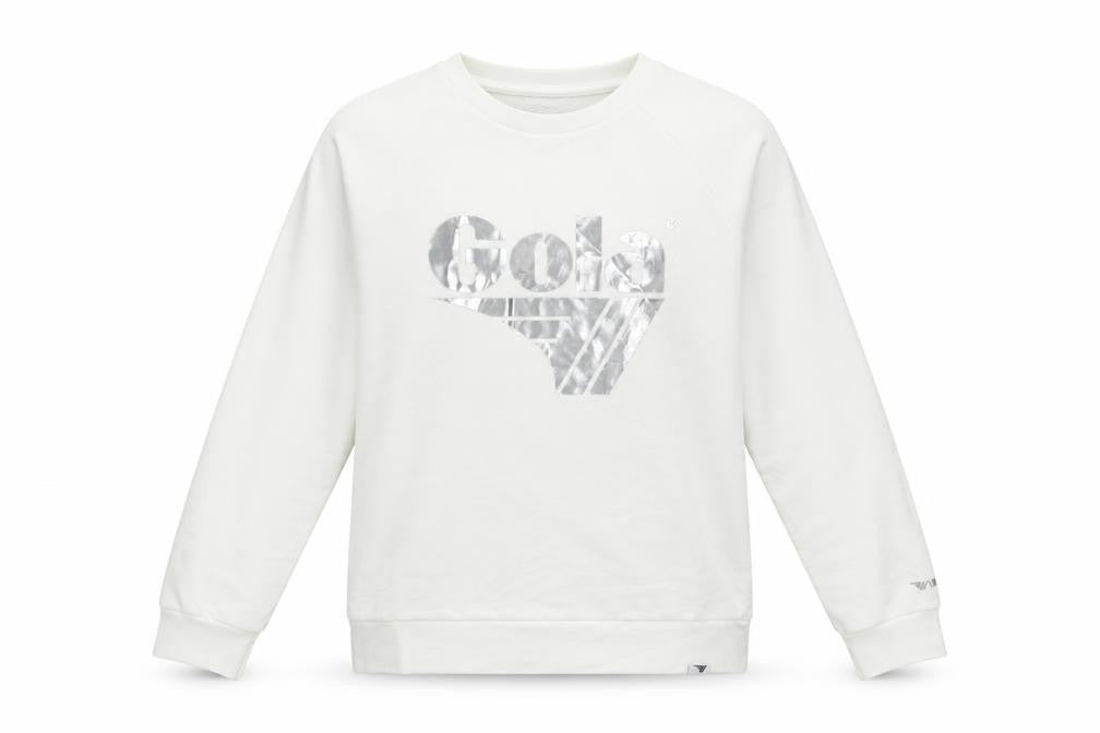 Front view of Gola women’s white jumper, size UK 8