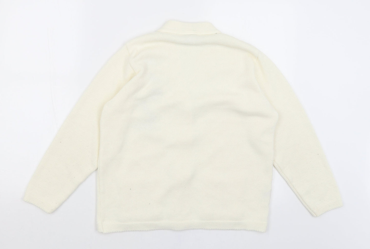 Womens UK Size S Florida Ivory Cardigan Jumper