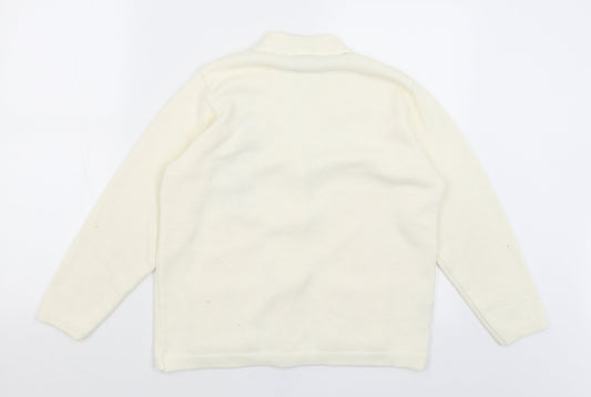 Womens UK Size S Florida Ivory Cardigan Jumper