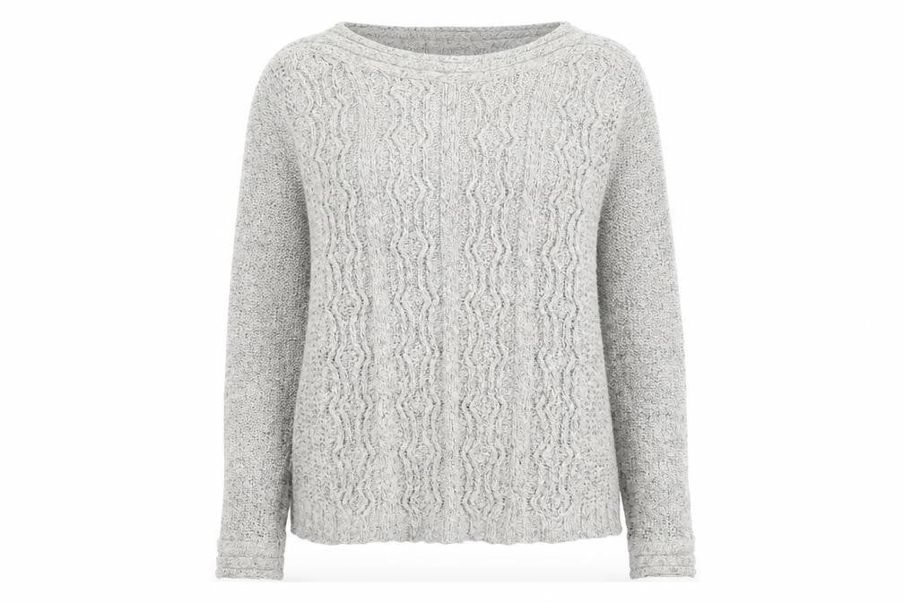 Bonmarché Womens Grey Pullover Jumper Size S