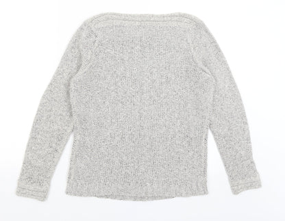 Womens UK Size S BM Collection Grey Pullover Jumper
