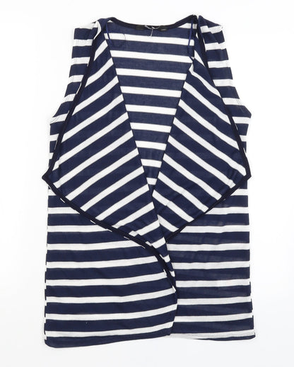Womens UK Size M Dorothy Perkins Blue Vest Jumper