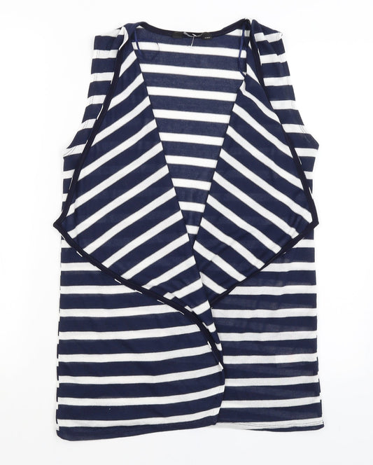 Womens UK Size M Dorothy Perkins Blue Vest Jumper
