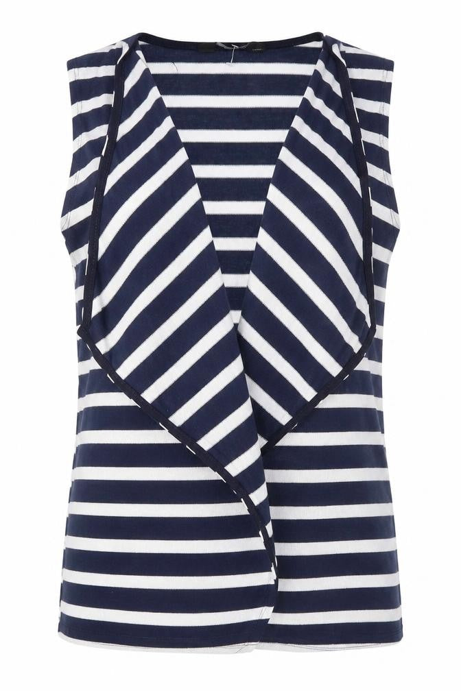 Womens UK Size M Dorothy Perkins Blue Vest Jumper