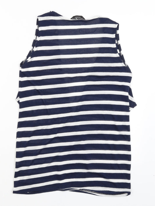 Womens UK Size M Dorothy Perkins Blue Vest Jumper