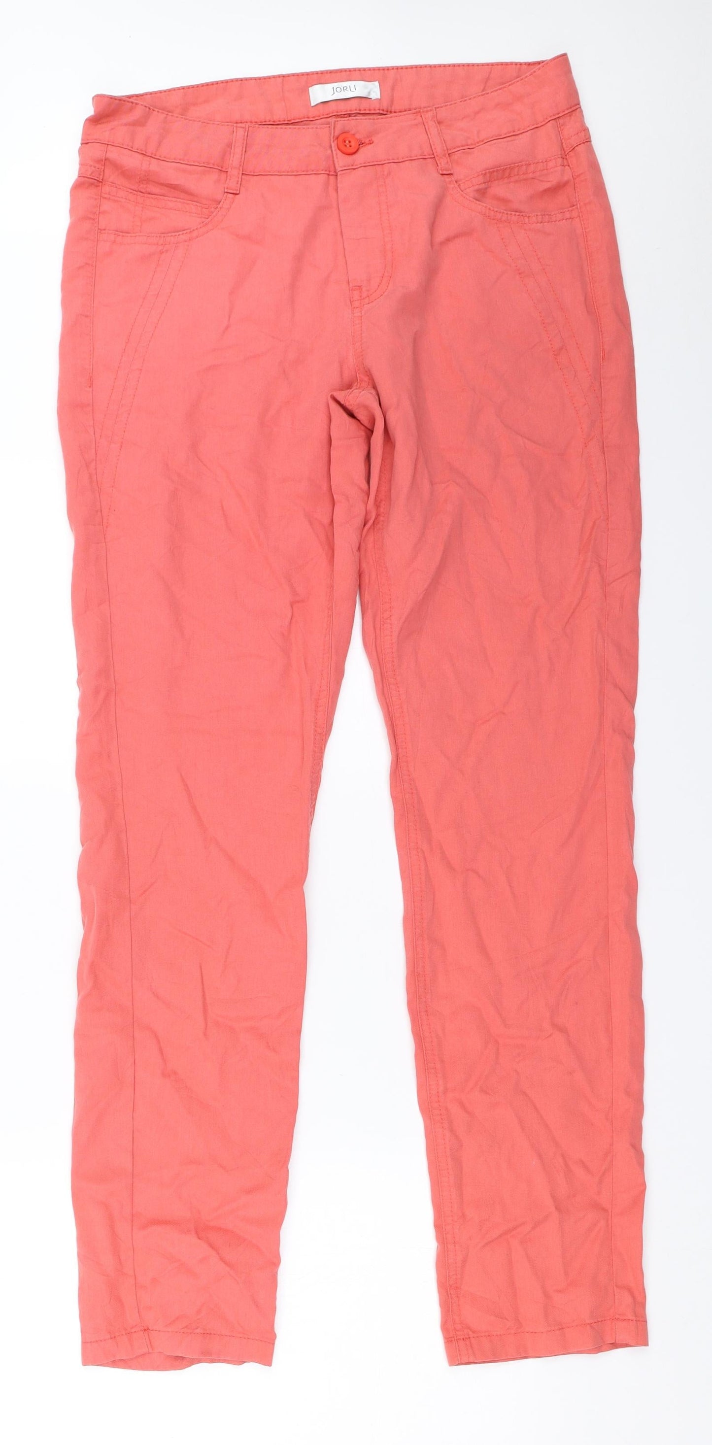 Jorli Womens Pink   Chino Trousers Size 38 L31 in