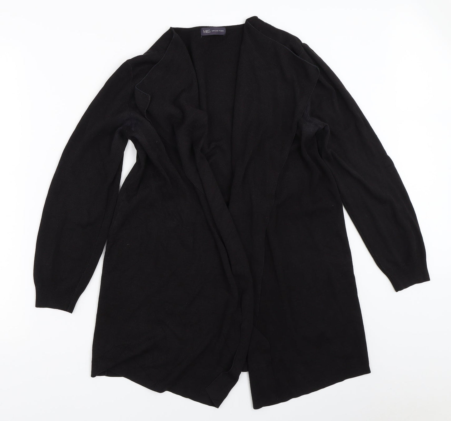 Womens UK Size M Marks and Spencer Black Cardigan Jumper