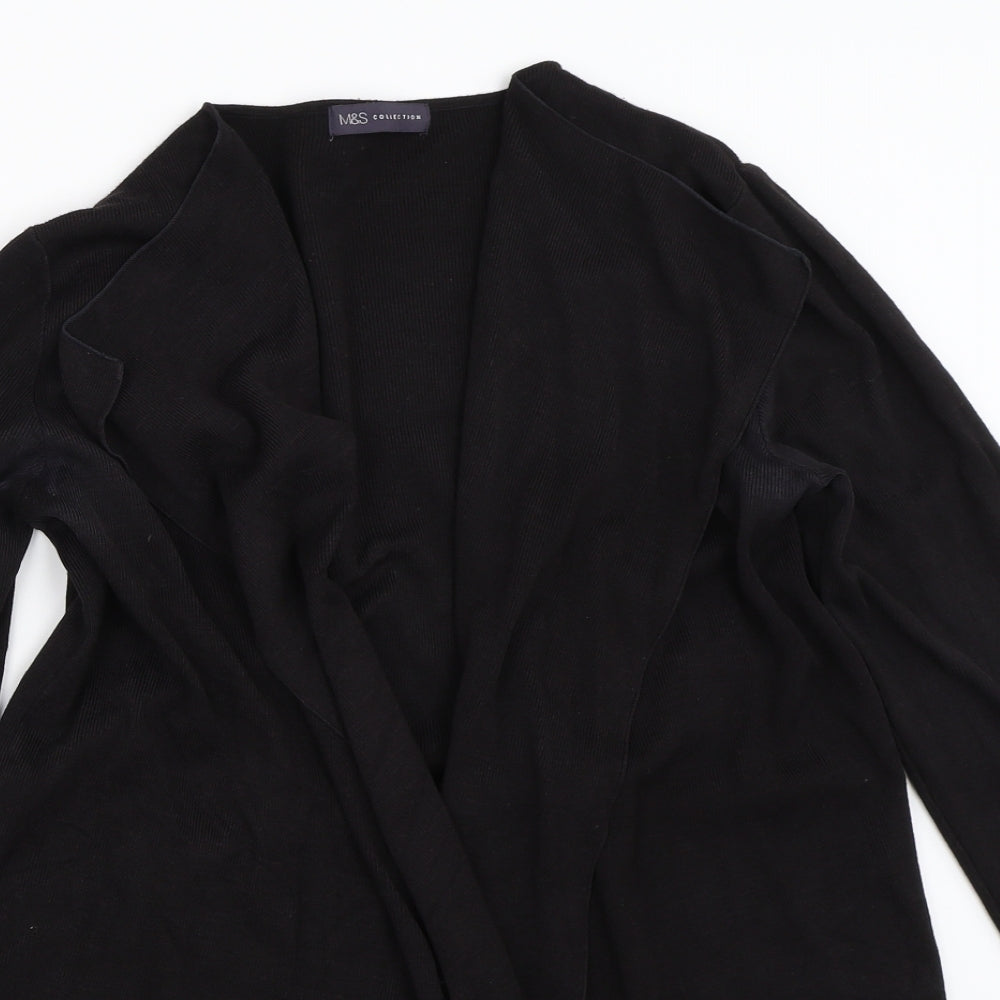 Womens UK Size M Marks and Spencer Black Cardigan Jumper