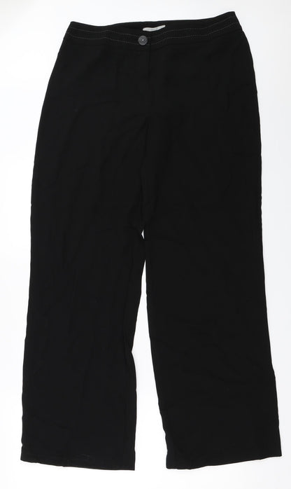 Womens UK Size 14 Marks and Spencer Regular Fit  Black Trousers