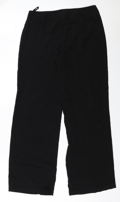 Womens UK Size 14 Marks and Spencer Regular Fit  Black Trousers