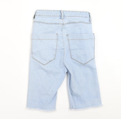 Lasula Womens Blue  Denim Cut-Off Shorts Size 6