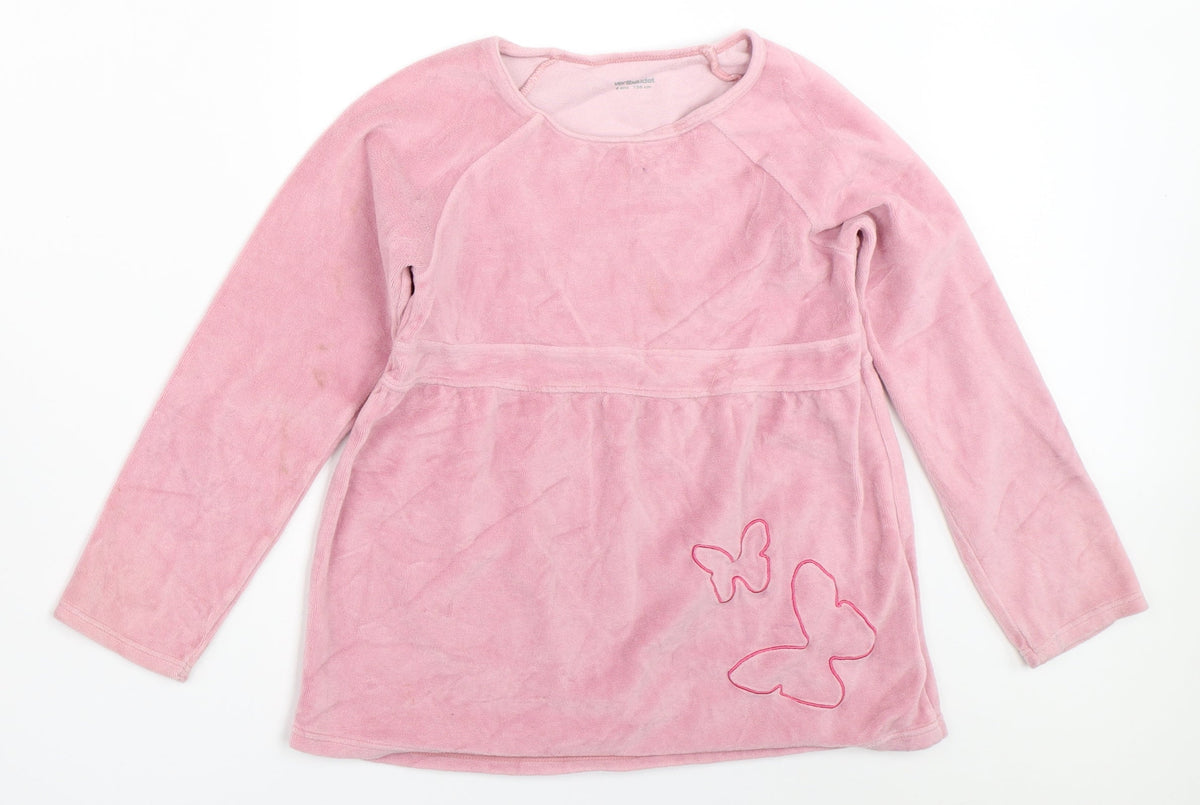 Additional front view of Vertbaudet girls’ pink jumper, size 8, years