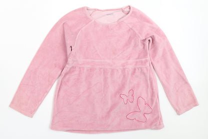 Additional front view of Vertbaudet girls’ pink jumper, size 8, years
