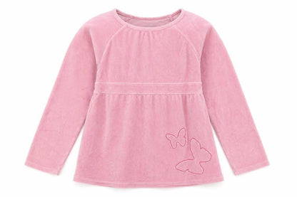 Front view of Vertbaudet girls’ pink jumper, size 8, years