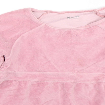 Close-up detail of Vertbaudet girls’ pink jumper, size 8, years