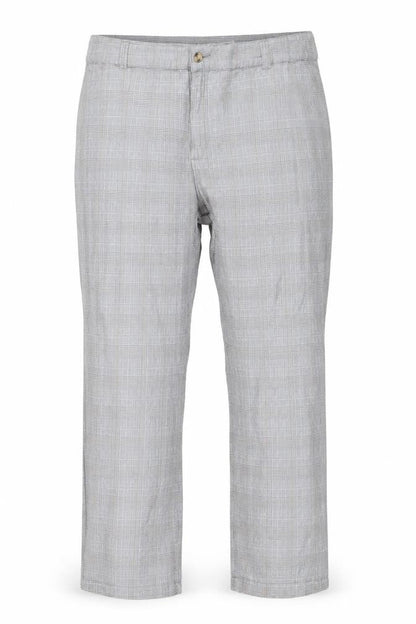 Front view of Cotton Traders women’s grey trousers, size UK 46, 29.5-inch leg