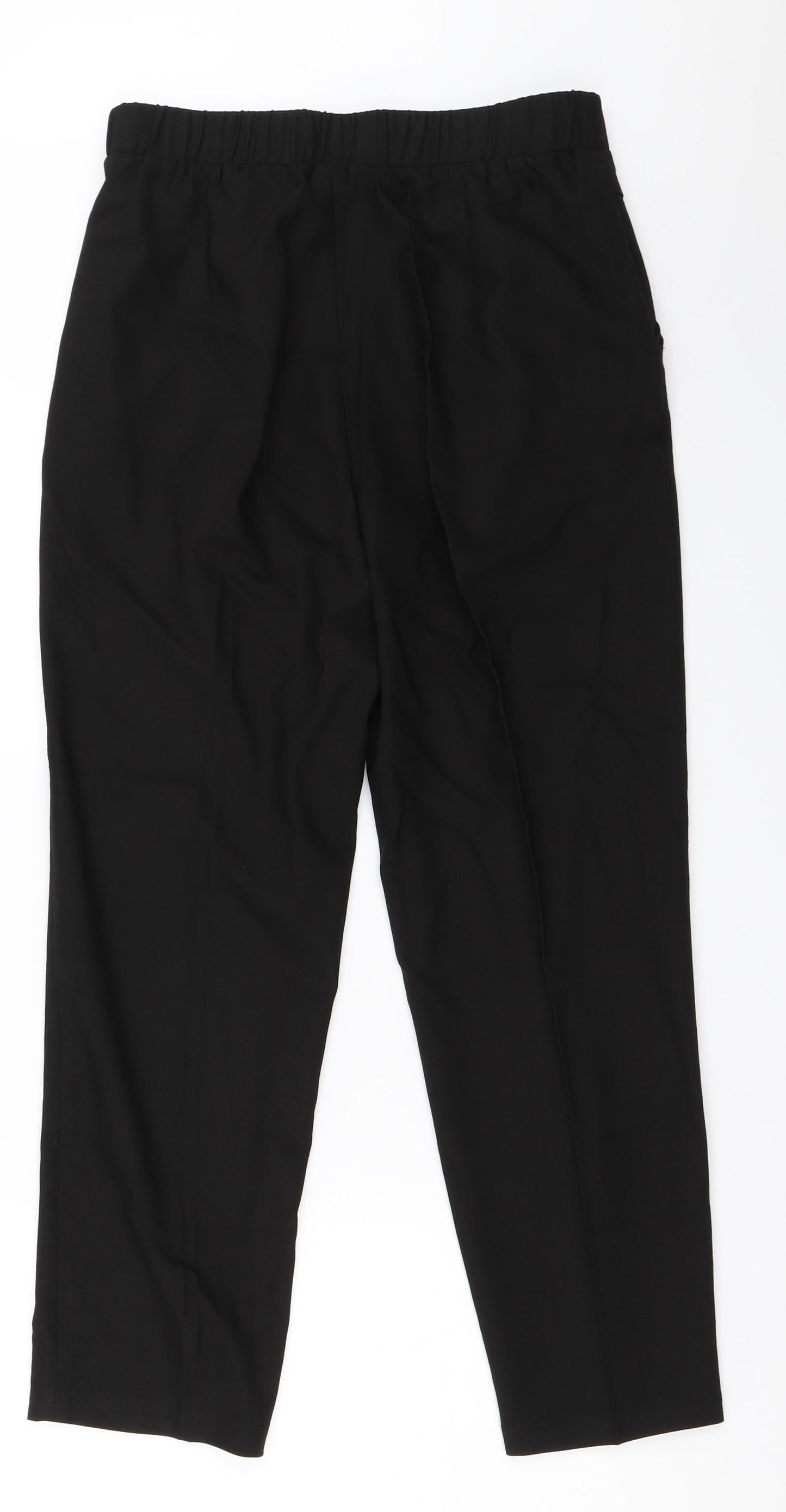 Womens UK Size 27 in Preworn Regular Fit Capri Black Trousers