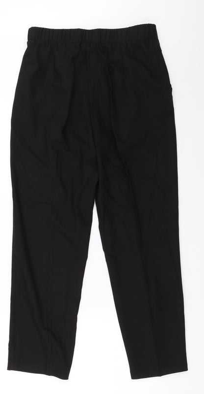 Womens UK Size 27 in Preworn Regular Fit Capri Black Trousers