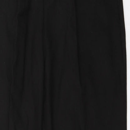 Womens UK Size 27 in Preworn Regular Fit Capri Black Trousers