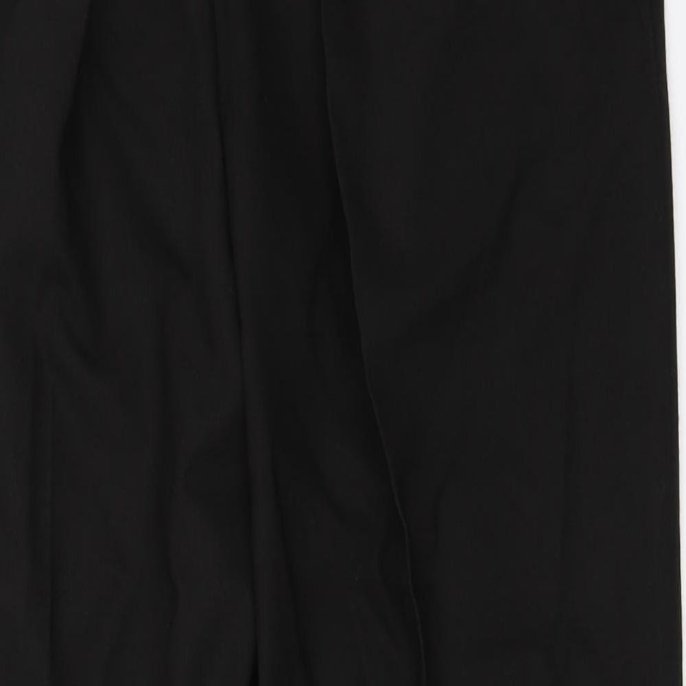 Womens UK Size 27 in Preworn Regular Fit Capri Black Trousers