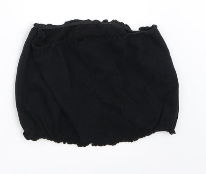 New Look Girls Black   Cropped T-Shirt Size 14-15 Years