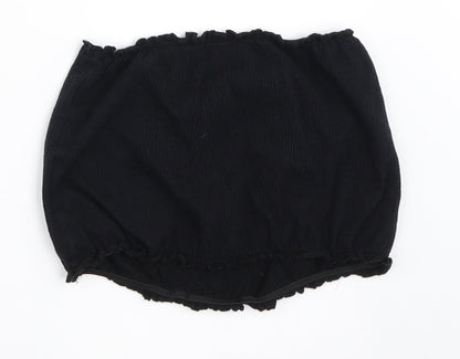 New Look Girls Black   Cropped T-Shirt Size 14-15 Years