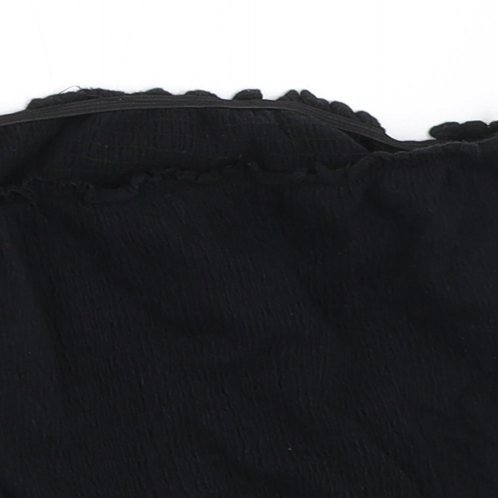 New Look Girls Black   Cropped T-Shirt Size 14-15 Years