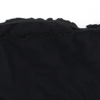 New Look Girls Black   Cropped T-Shirt Size 14-15 Years