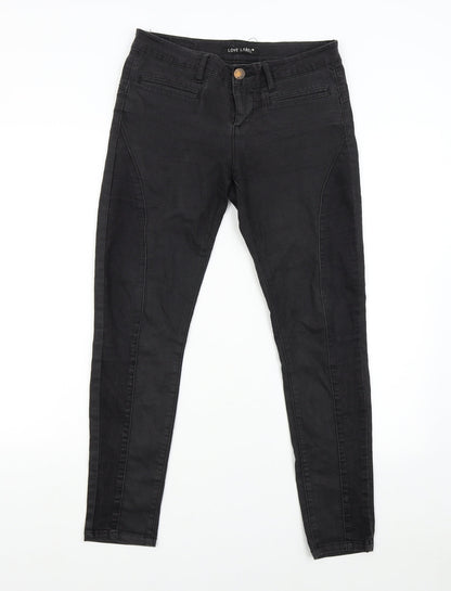 Love Label Womens Black   Skinny Jeans Size 12 L28 in