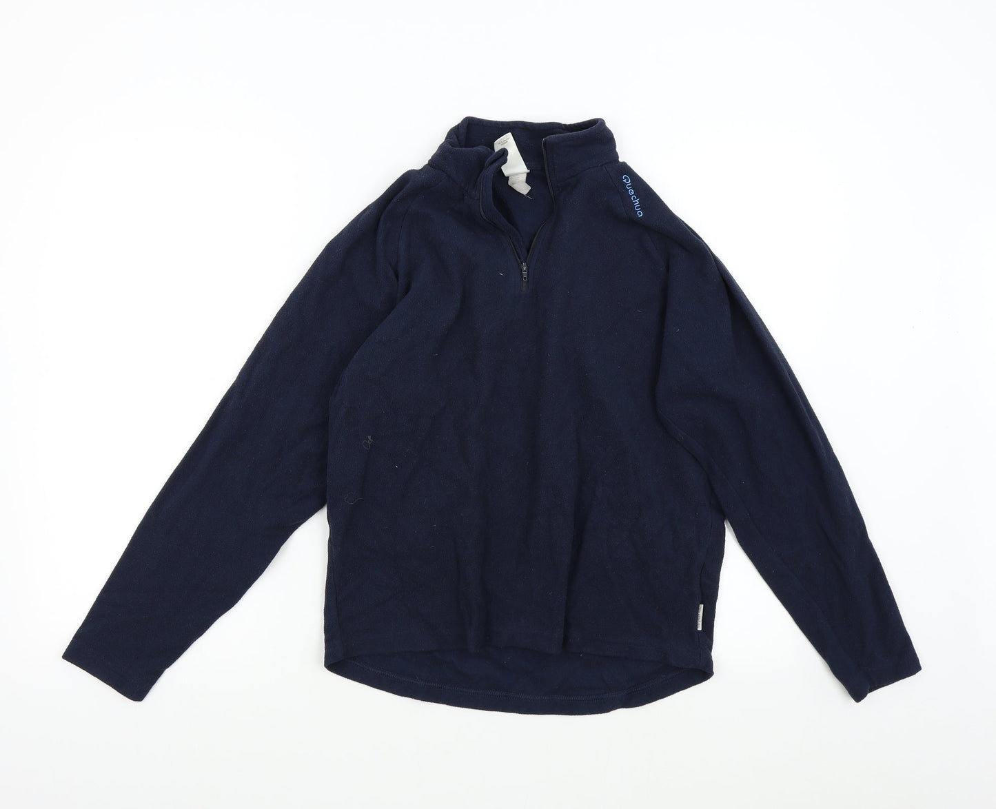 Womens UK Size M Quechua Blue Henley Jumper