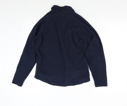Womens UK Size M Quechua Blue Henley Jumper