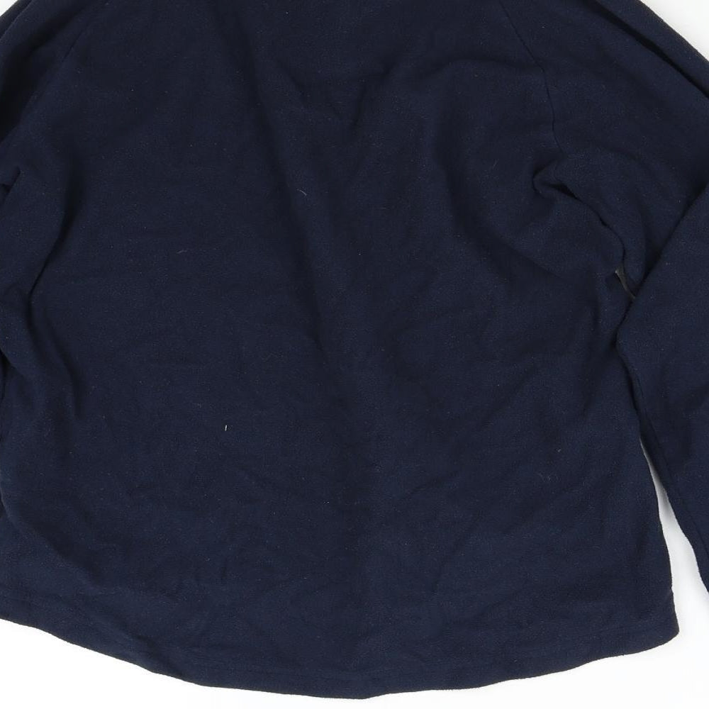 Womens UK Size M Quechua Blue Henley Jumper