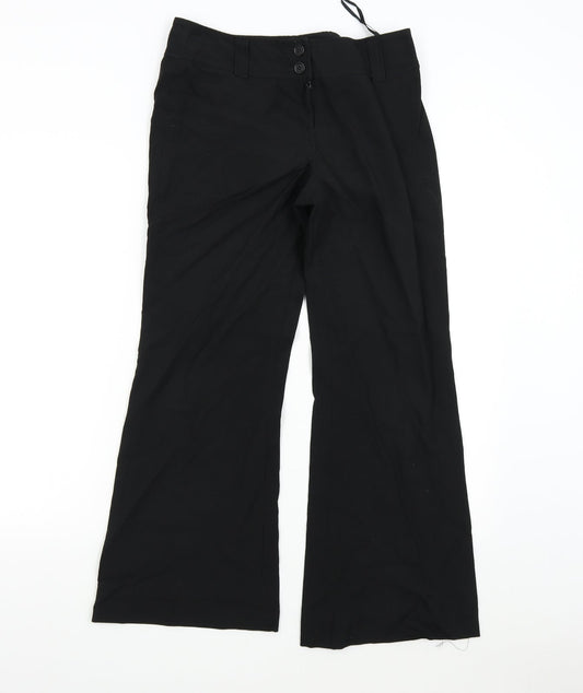 Womens UK Size 12 Dorothy Perkins Regular Fit  Black Trousers