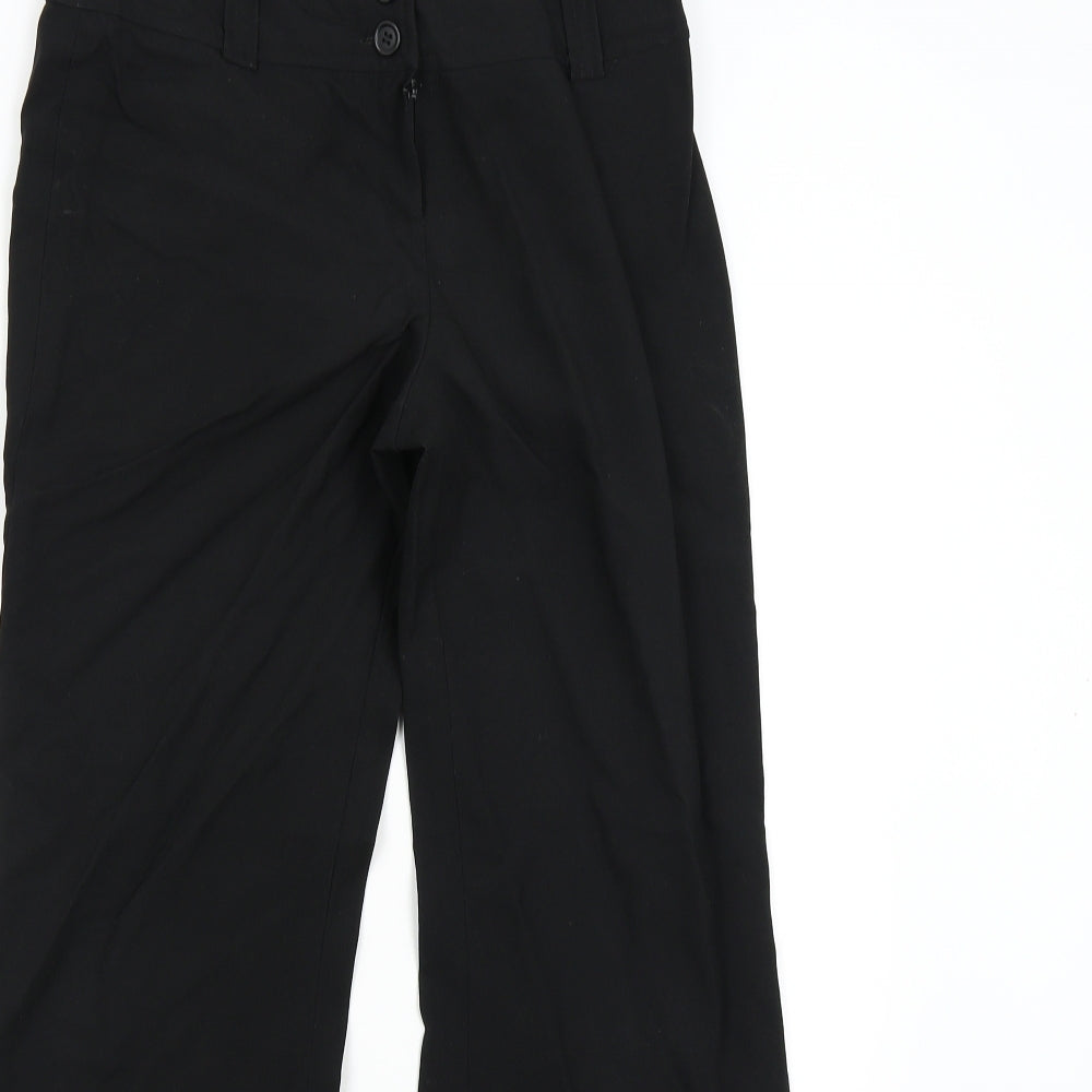 Womens UK Size 12 Dorothy Perkins Regular Fit  Black Trousers