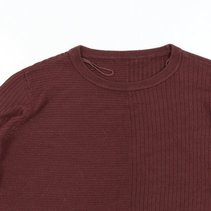 Jacgueline de Yong Mens Red  Knit Pullover Jumper Size M