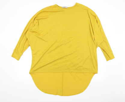 LV Clothing Womens Yellow  Knit Pullover Jumper Size L