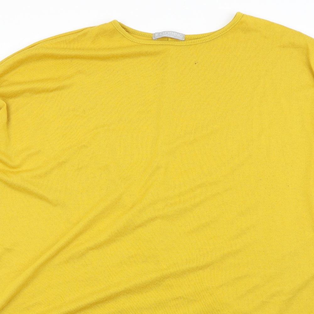 LV Clothing Womens Yellow  Knit Pullover Jumper Size L