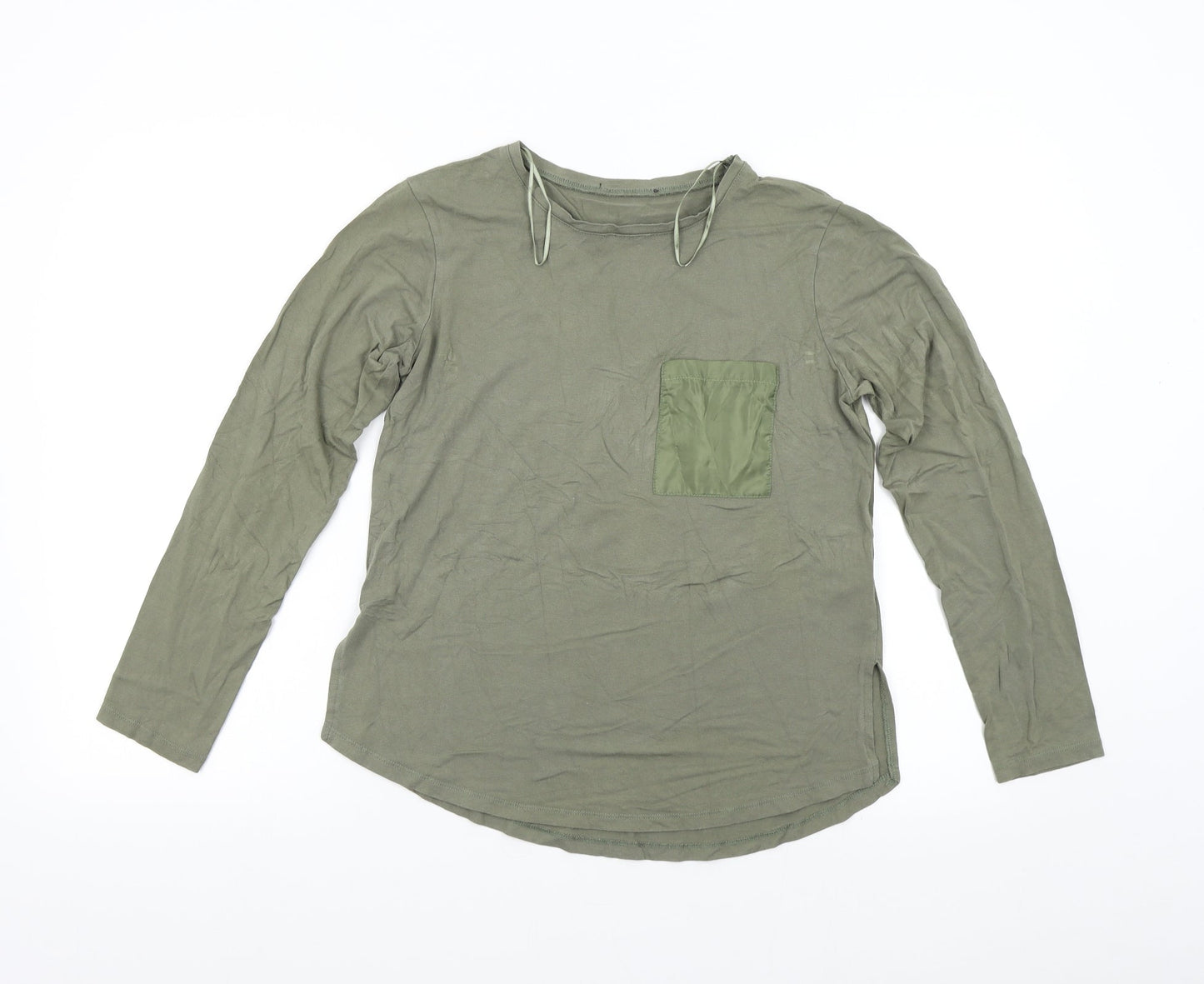 Womens UK Size M Select Green Basic T-Shirt