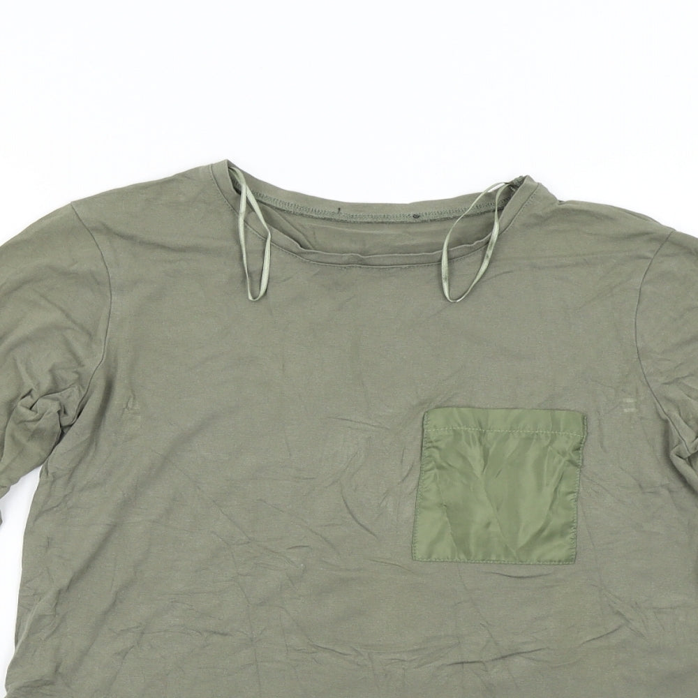 Womens UK Size M Select Green Basic T-Shirt